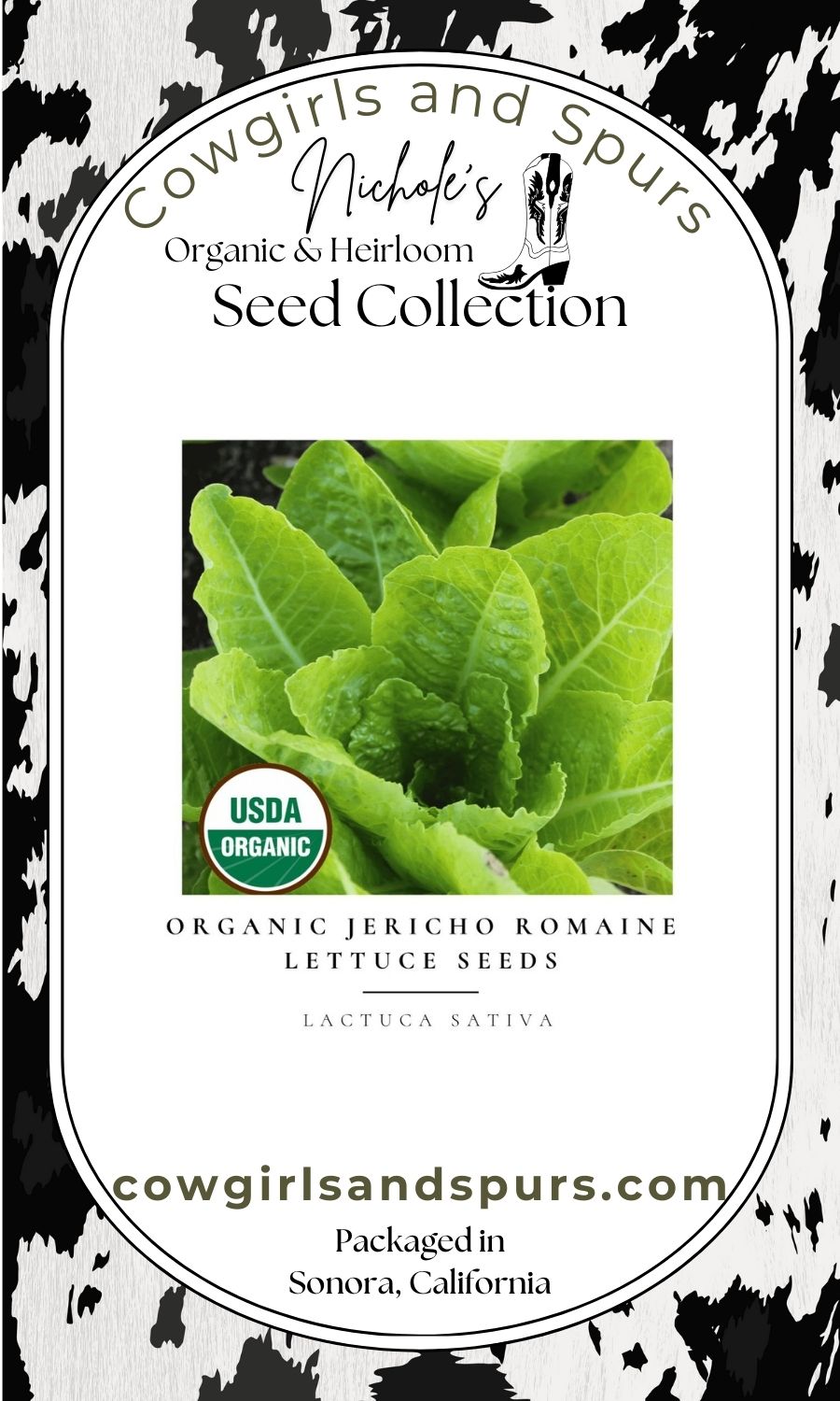Organic Jericho Romaine Lettuce Seeds