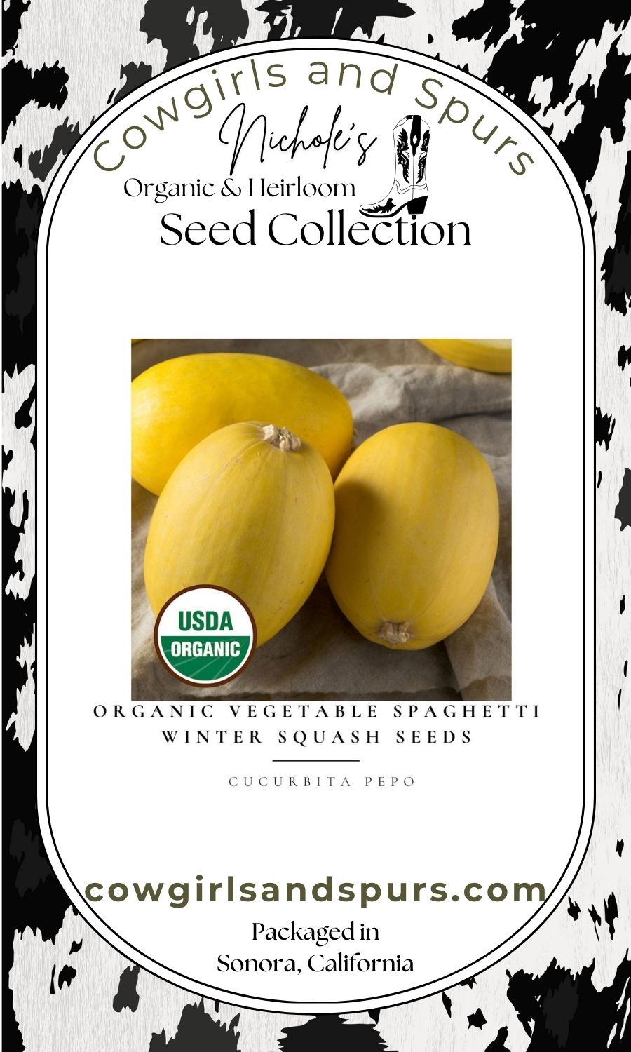 Organic Vegetable Spaghetti Winter Squash Seeds