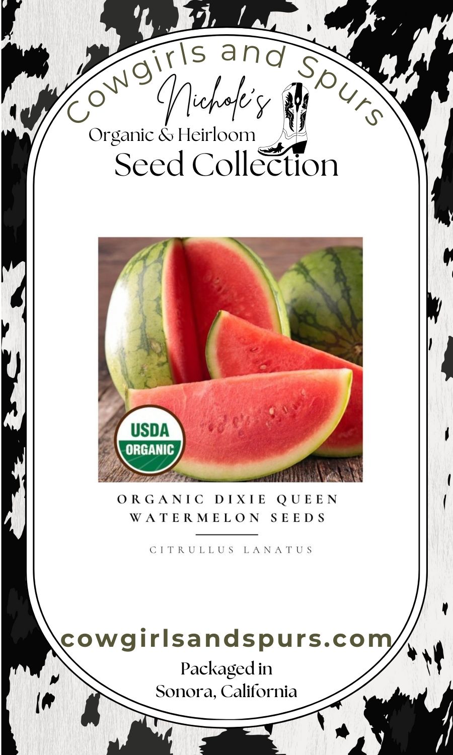 Organic Dixie Queen Watermelon Seeds