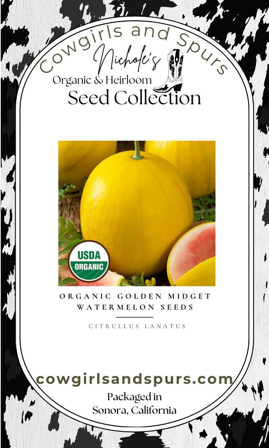 Organic Golden Midget Watermelon Seeds