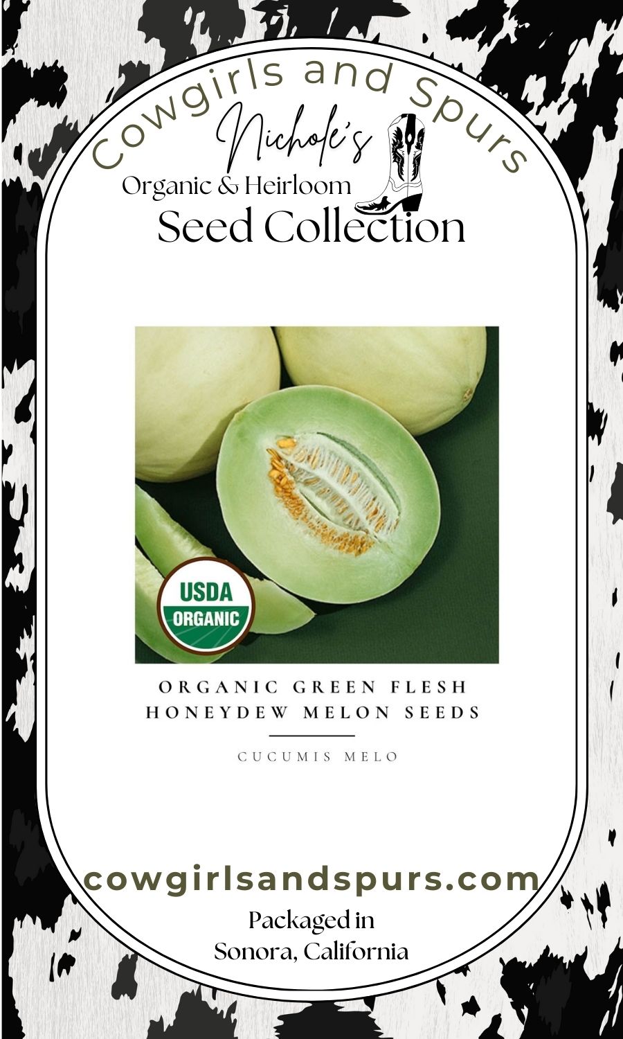 Organic Green Flesh Honeydew Melon Seeds