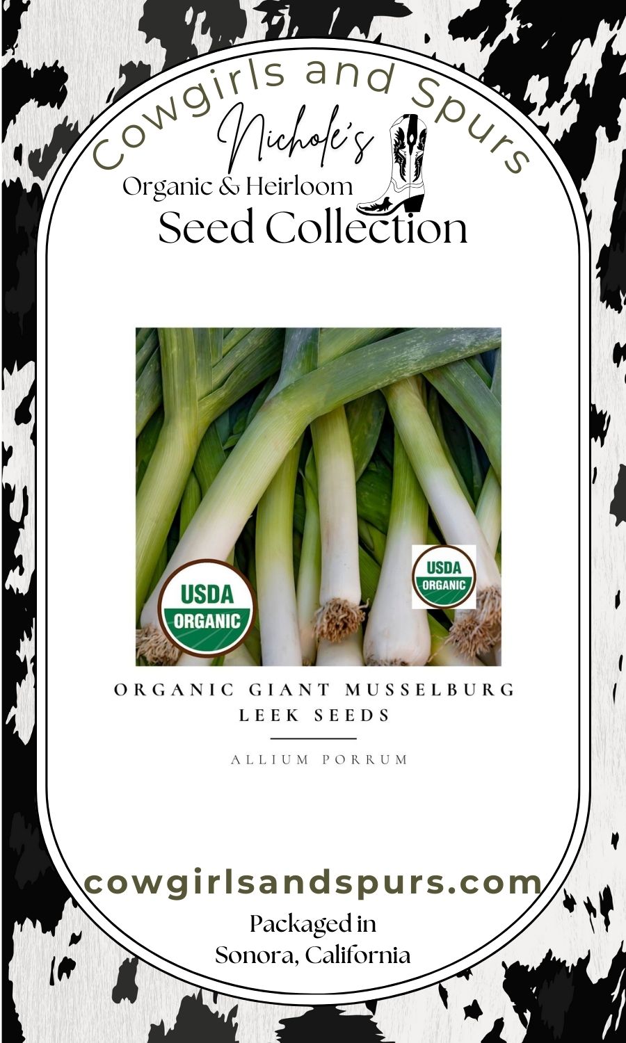 Organic Giant Musselburg Leek Seeds