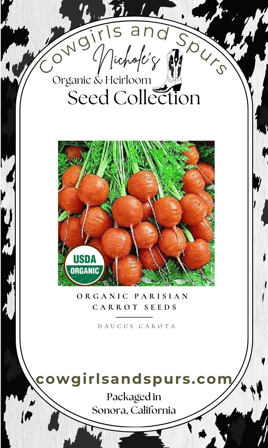 Organic Parisian Carrot Seeds