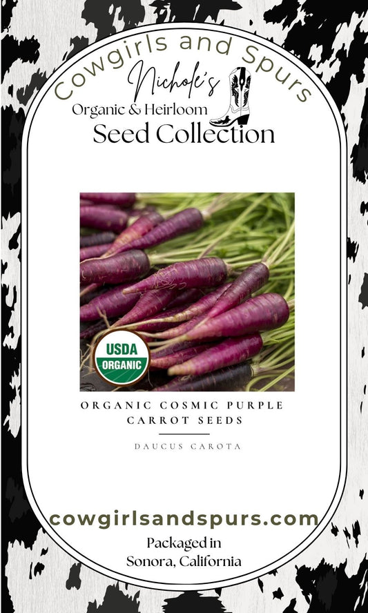 Organic Cosmic Purple Carrot Seeds