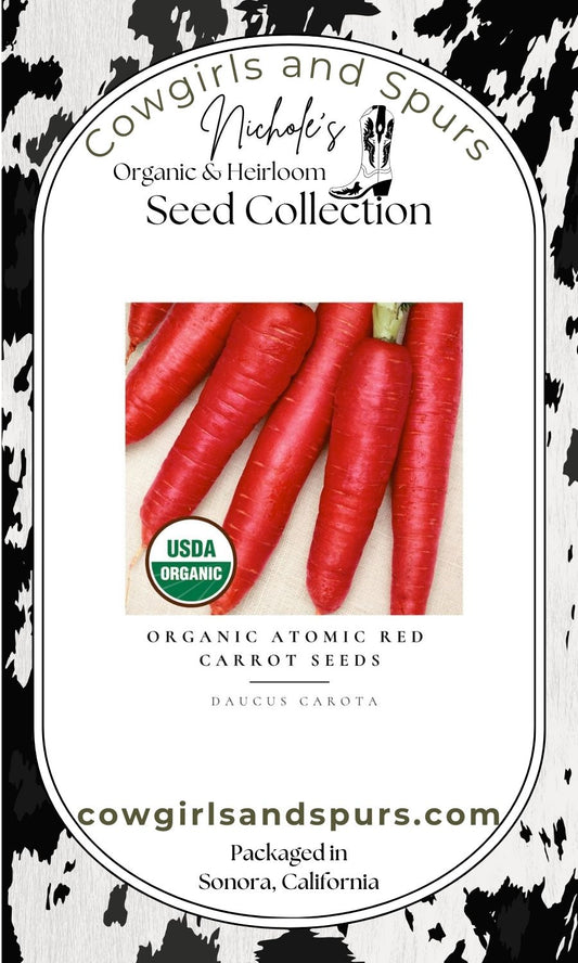 Organic Atomic Red Carrot Seeds