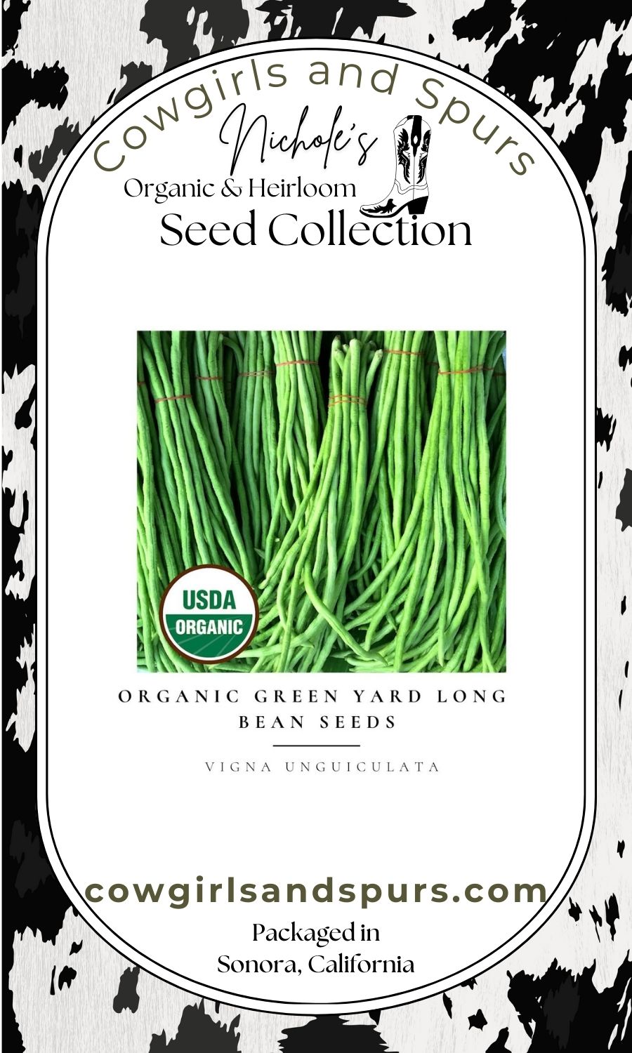 Organic Green Yard Long Bean Seeds