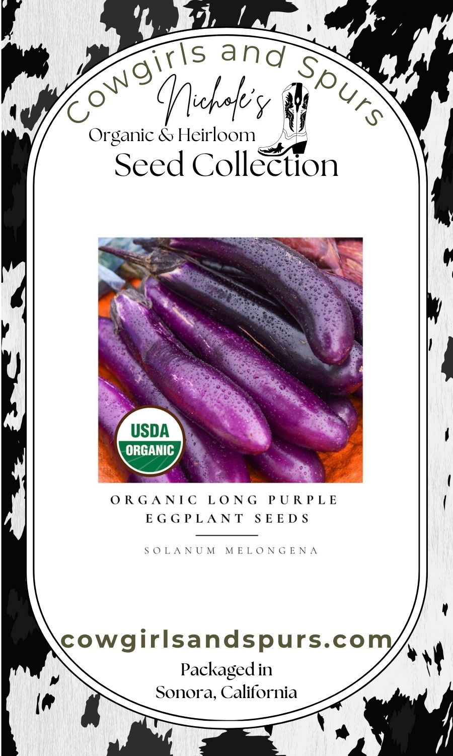 Organic Long Purple Eggplant Seeds