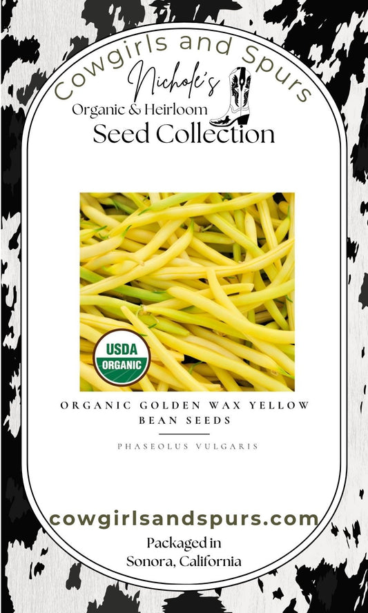 Organic Golden Wax Yellow Bean Seeds