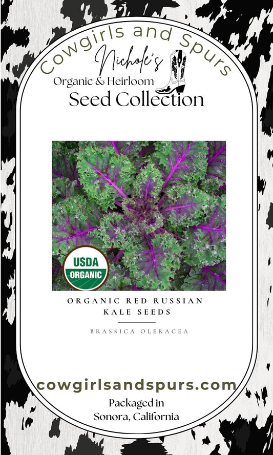 Organic Red Russian Kale Seeds