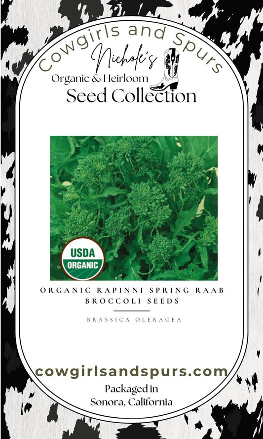 Organic Rapinni Spring Raab Broccoli Seeds