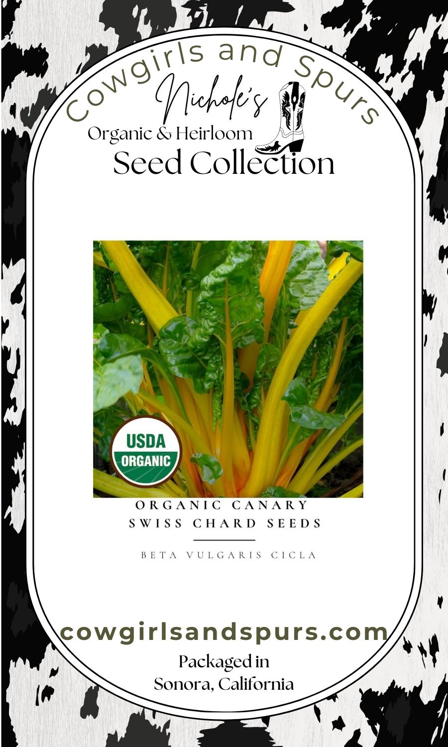 Organic Canary Swiss Chard Seeds