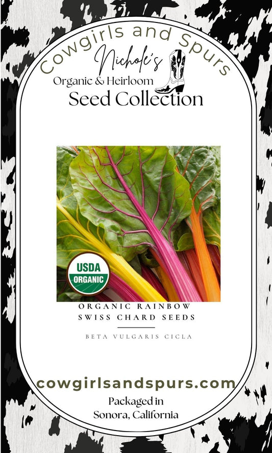 Organic Rainbow Swiss Chard Seeds