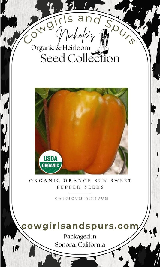 Organic Orange Sun Sweet Pepper Seeds