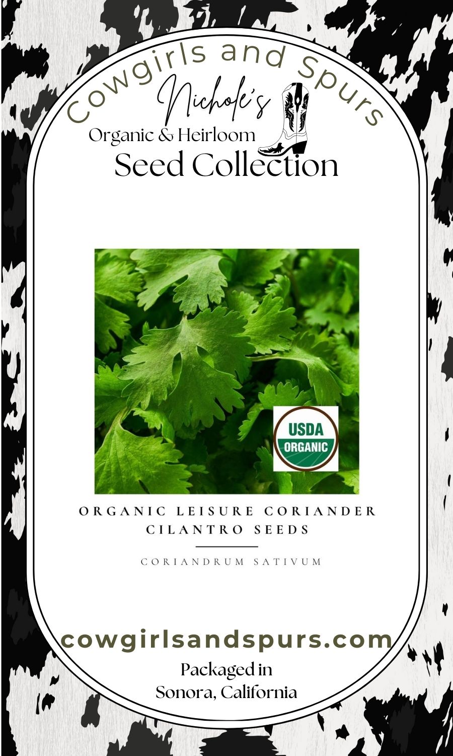 Organic Leisure Coriander Cilantro Seeds